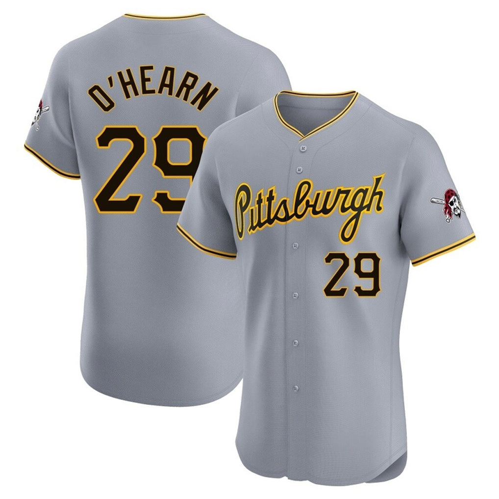 Rebec P.Pirates #29 Ryan O¡¯Hearn Player Gray Road Home Limited Elite Stitched Jerseys
