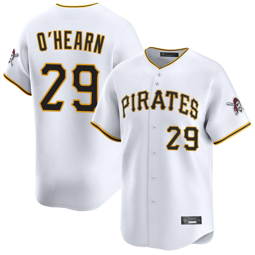 Rebec P.Pirates #29 Ryan O'Hearn Player White Home Limited Stitched Jerseys