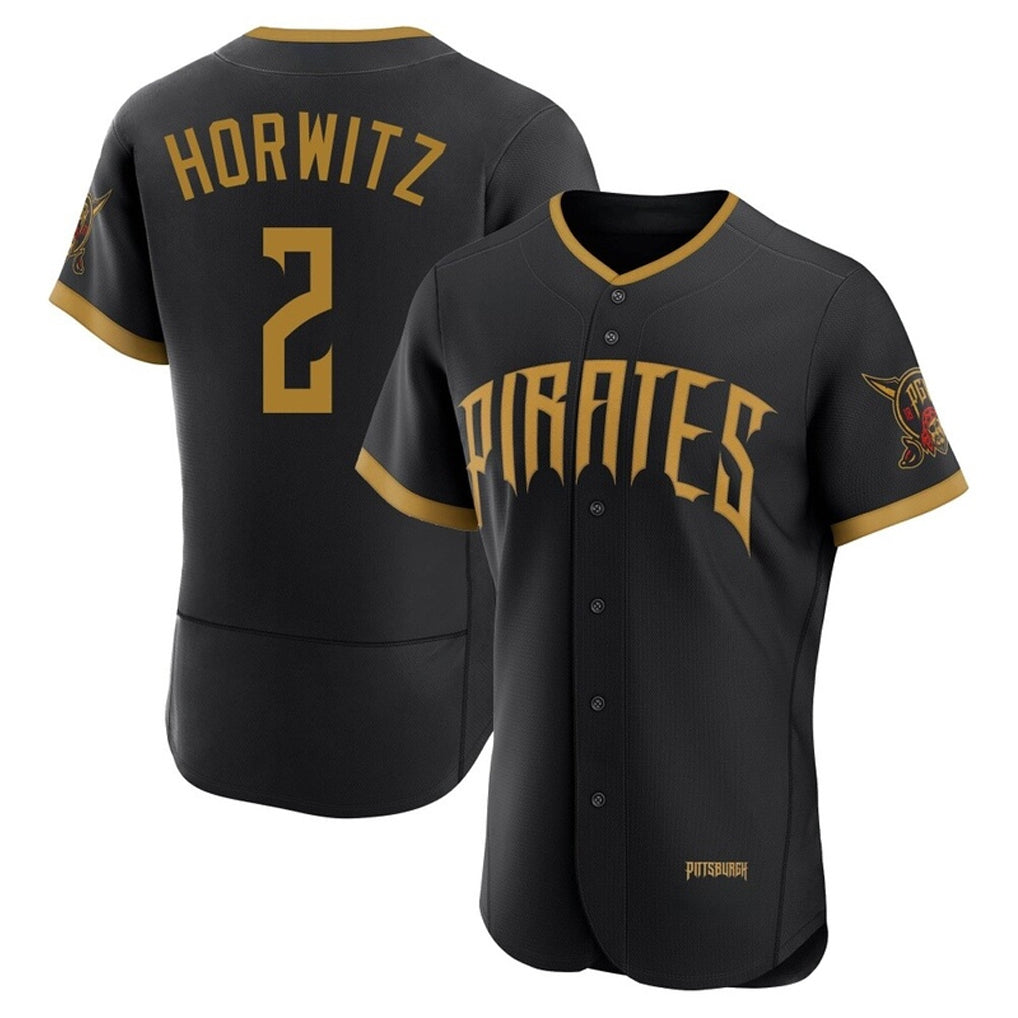 Rebec P.Pirates #2 Spencer Horwitz Player Black 2026 City Connect Home Limited Elite Stitched Jerseys