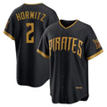 Rebec P.Pirates #2 Spencer Horwitz Player Black 2026 City Connect Home Limited Stitched Jerseys