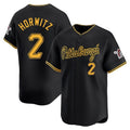 Rebec P.Pirates #2 Spencer Horwitz Player Black Alt Home Limited Stitched Jerseys