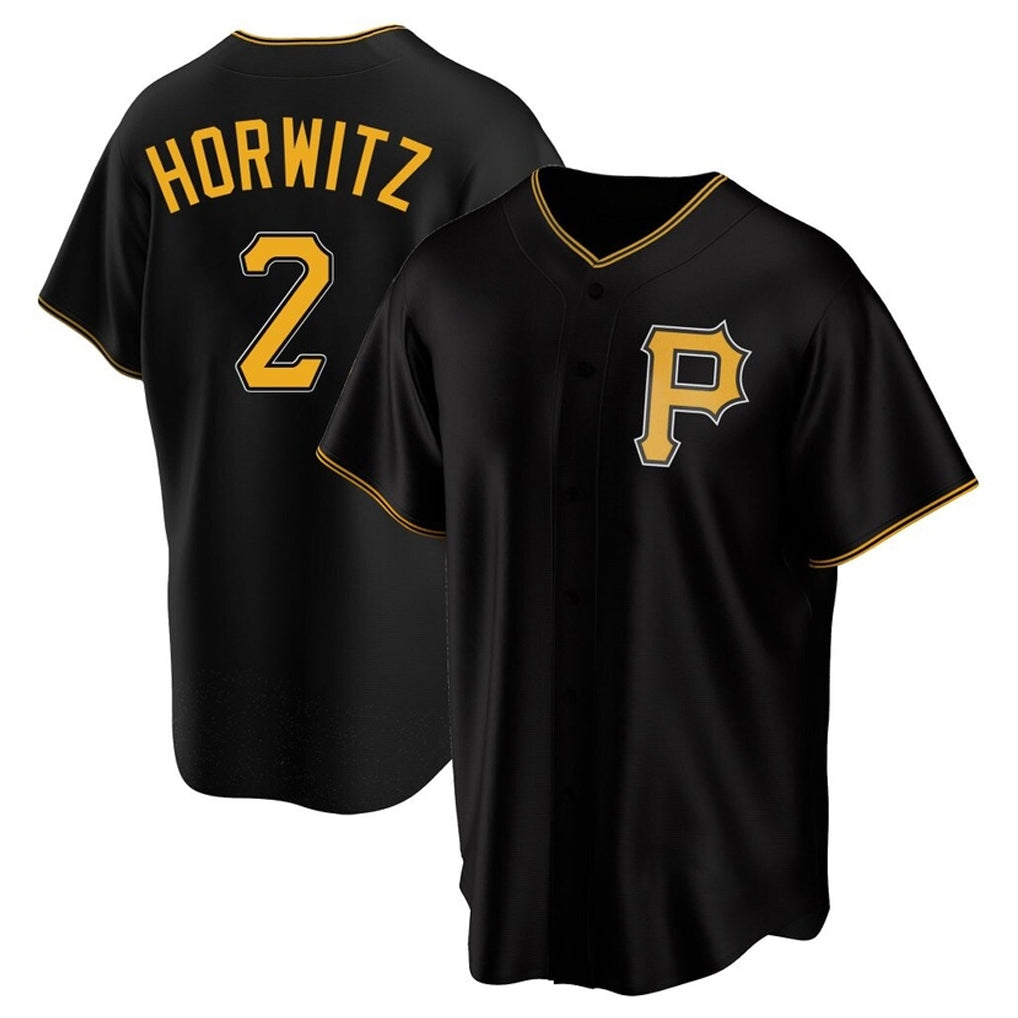 Rebec P.Pirates #2 Spencer Horwitz Player Black Alternate 2025 Home Game Stitched Jerseys
