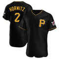 Rebec P.Pirates #2 Spencer Horwitz Player Black Alternate 2025 Home Limited Elite Stitched Jerseys
