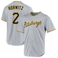 Rebec P.Pirates #2 Spencer Horwitz Player Gray Road Home Game Stitched Jerseys