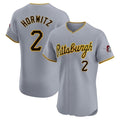 Rebec P.Pirates #2 Spencer Horwitz Player Gray Road Home Limited Elite Stitched Jerseys