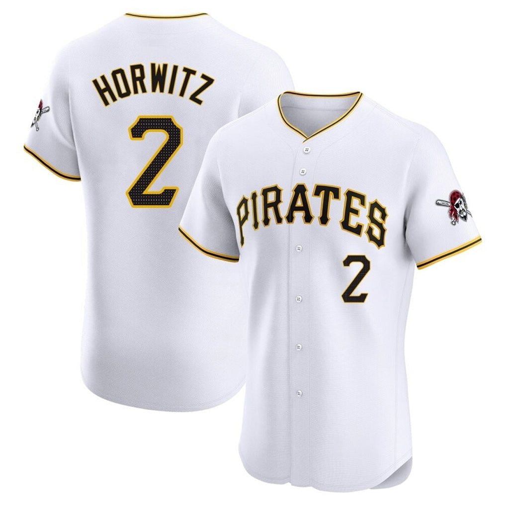 Rebec P.Pirates #2 Spencer Horwitz Player White Home Limited Elite Stitched Jerseys