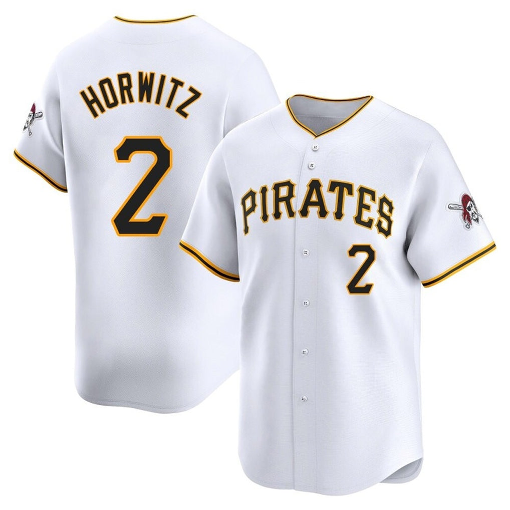 Rebec P.Pirates #2 Spencer Horwitz Player White Home Limited Stitched Jerseys