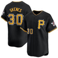 Rebec P.Pirates #30 Paul Skenes Player Black Alt Limited Home Stitched Jerseys