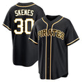 Rebec P.Pirates #30 Paul Skenes Player Black Fashion Out Home Game Stitched Jerseys