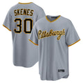 Rebec P.Pirates #30 Paul Skenes Player Gray Road Home Game Stitched Jerseys
