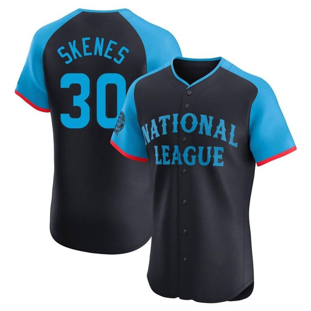 Rebec P.Pirates #30 Paul Skenes Player Navy National League All-Star Home Limited Elite Stitched Jerseys