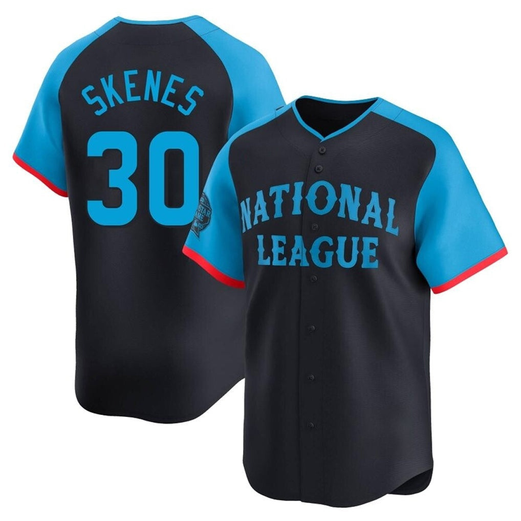 Rebec P.Pirates #30 Paul Skenes Player Navy National League All-Star Home Limited Stitched Jerseys