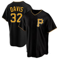 Rebec P.Pirates #32 Henry Davis Player Black Alternate 2025 Home Game Stitched Jerseys