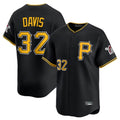 Rebec P.Pirates #32 Henry Davis Player Black Alternate Limited Game Stitched Jerseys