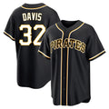 Rebec P.Pirates #32 Henry Davis Player Black Fashion Out Home Game Stitched Jerseys