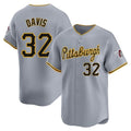 Rebec P.Pirates #32 Henry Davis Player Gray Road Home Limited Stitched Jerseys