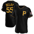 Rebec P.Pirates #55 Jason Delay Player Black Alternate 2025 Home Limited Elite Stitched Jerseys