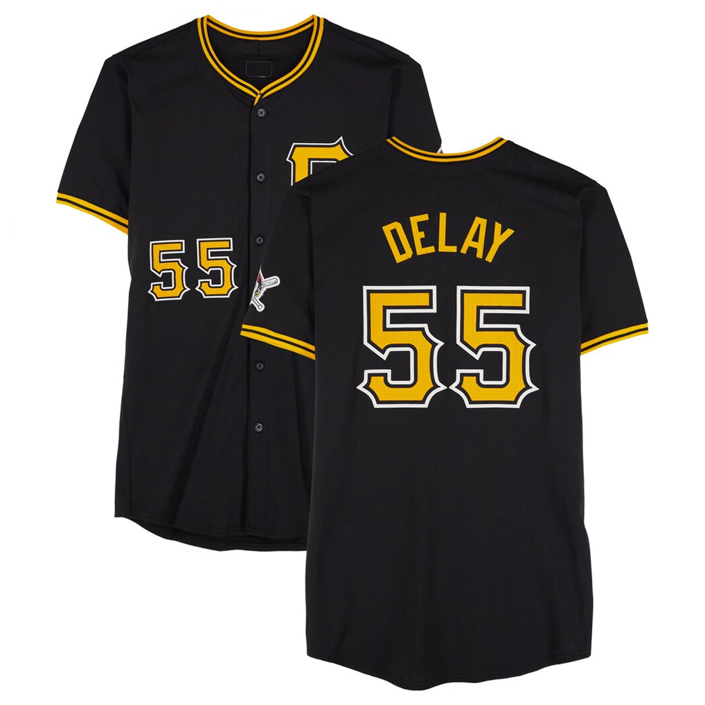 Rebec P.Pirates #55 Jason Delay Player Black Alternate Limited Game Stitched Jerseys