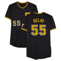 Rebec P.Pirates #55 Jason Delay Player Black Alternate Limited Game Stitched Jerseys