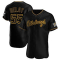 Rebec P.Pirates #55 Jason Delay Player Black Home Limited Elite Stitched Jerseys