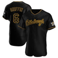 Rebec P.Pirates #6 Konnor Griffin Player Black Home Limited Elite Stitched Jerseys