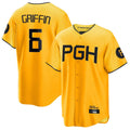 Rebec P.Pirates #6 Konnor Griffin Player Gold City Connect Home Game Stitched Jerseys