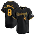 Rebec P.Pirates #8 Willie Stargell Player Black Alt Home Limited Stitched Jerseys
