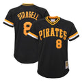 Rebec P.Pirates #8 Willie Stargell Player Black Mitchell & Ness Black Cooperstown Collection Mesh Batting Limited Stitched Jerseys