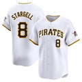 Rebec P.Pirates #8 Willie Stargell Player White Home Limited Stitched Jerseys