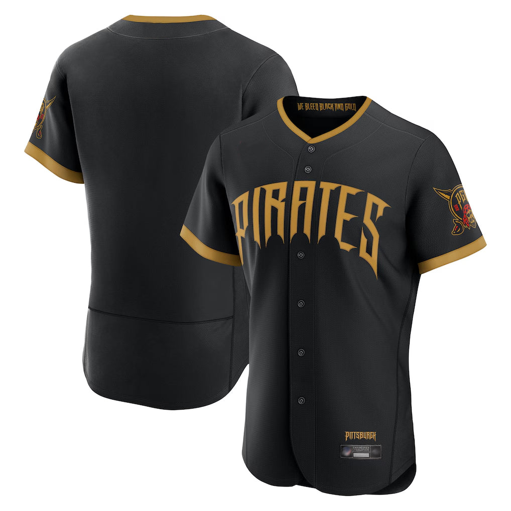 Rebec P.Pirates Blank Player Black 2026 City Connect Home Limited Elite Stitched Jerseys
