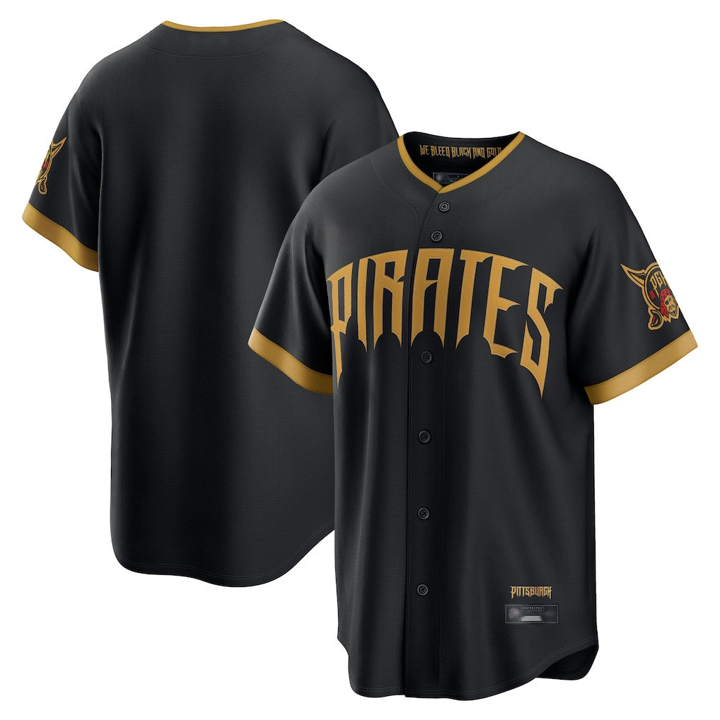 Rebec P.Pirates Blank Player Black 2026 City Connect Home Limited Stitched Jerseys