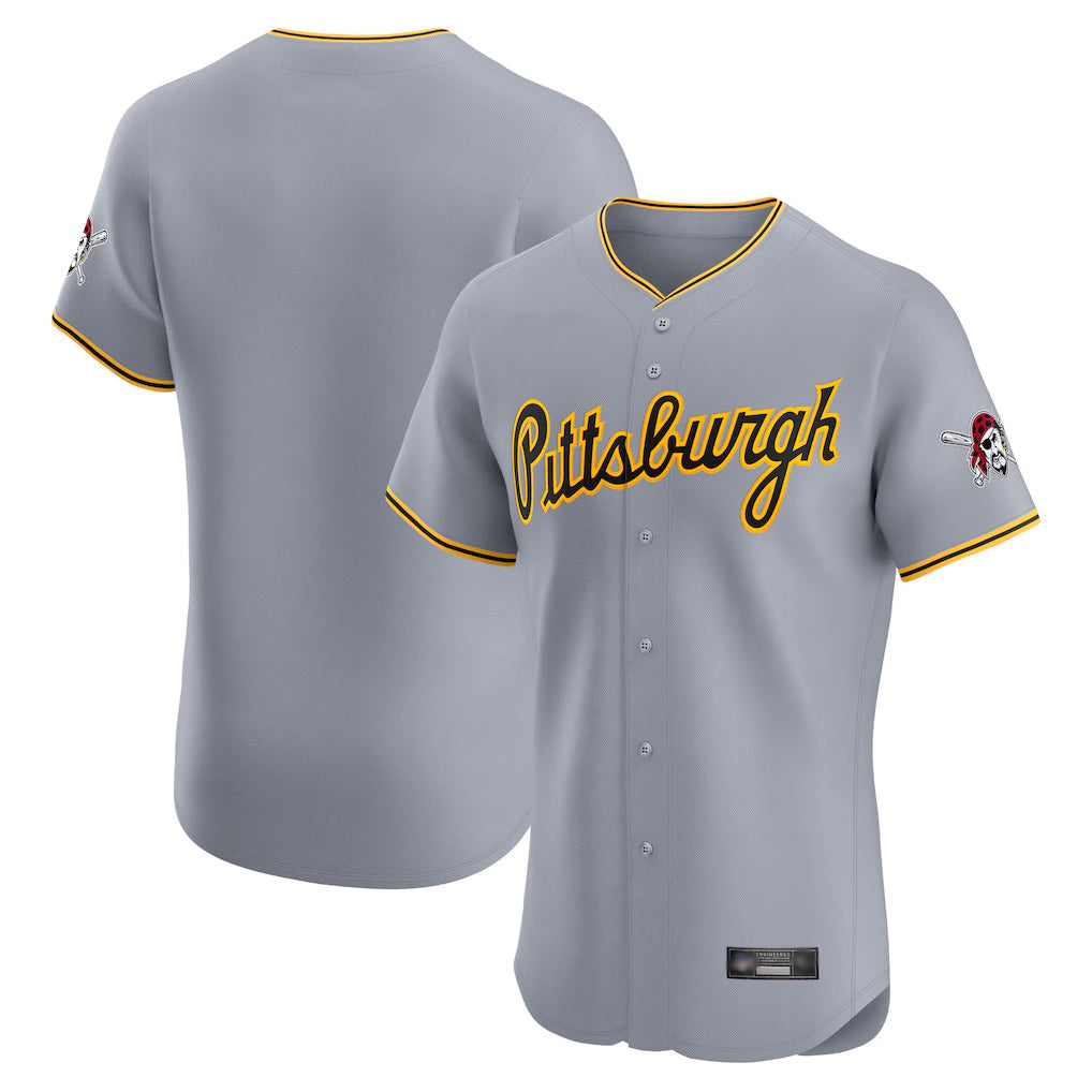 Rebec P.Pirates Blank Player Gray Road Home Limited Elite Stitched Jerseys