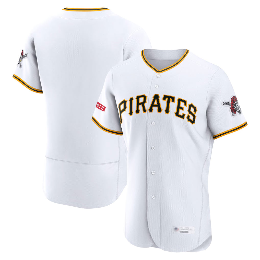 Rebec P.Pirates Blank Player White Home Limited Elite Stitched Jerseys