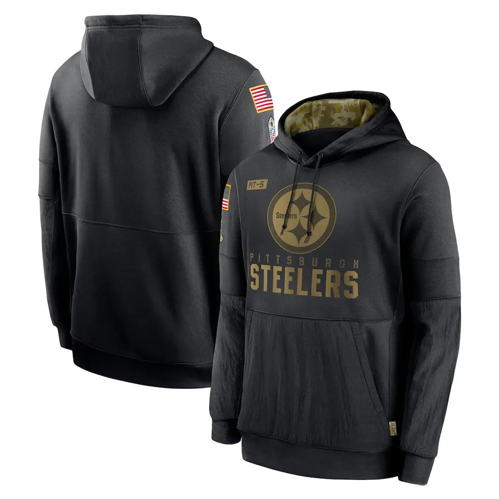 Rebec P.Steelers Black Salute to Service Hoodies Limited Game Blank Player Stitched Jerseys