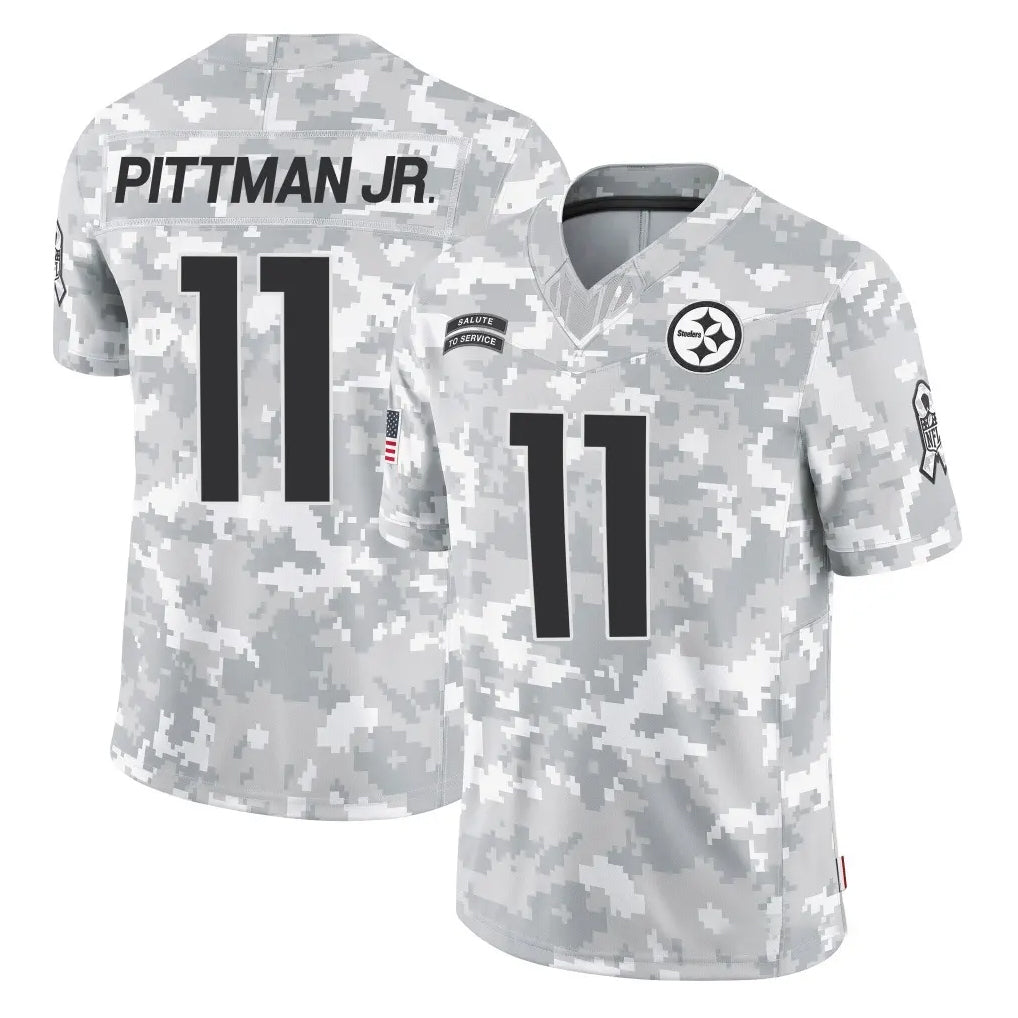 Rebec P.Steelers #11 Michael Pittman Jr. Player Arctic Camo Limited Salute To Service Home Game Stitched Jerseys