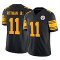 Rebec P.Steelers #11 Michael Pittman Jr. Player Black Limited 2nd Alternate Vapor F.U.S.E. Home Game Stitched Jerseys
