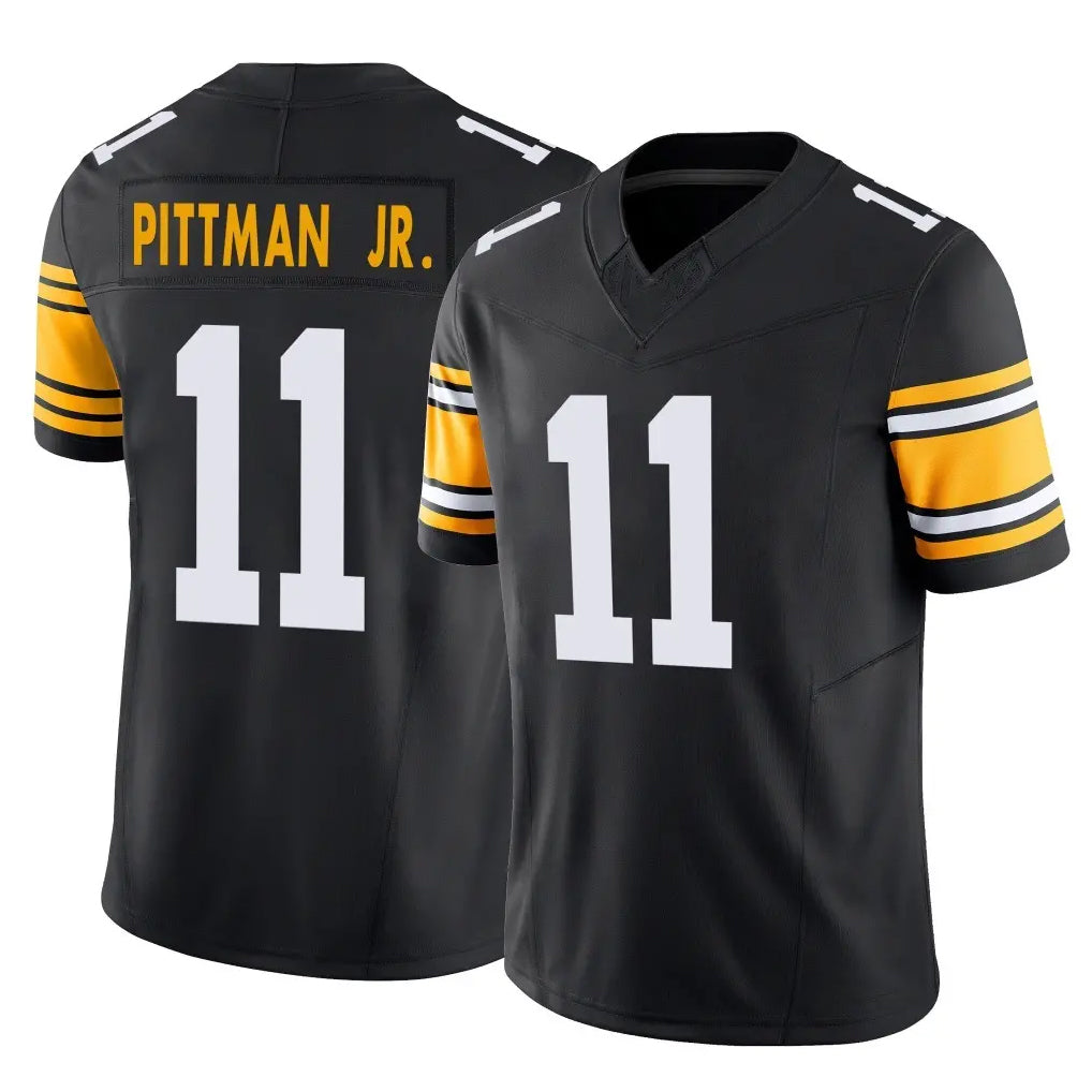 Rebec P.Steelers #11 Michael Pittman Jr. Player Black Limited Alternate Vapor F.U.S.E. Home Game Stitched Jerseys