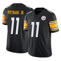 Rebec P.Steelers #11 Michael Pittman Jr. Player Black Limited Vapor F.U.S.E. Home Game Stitched Jerseys