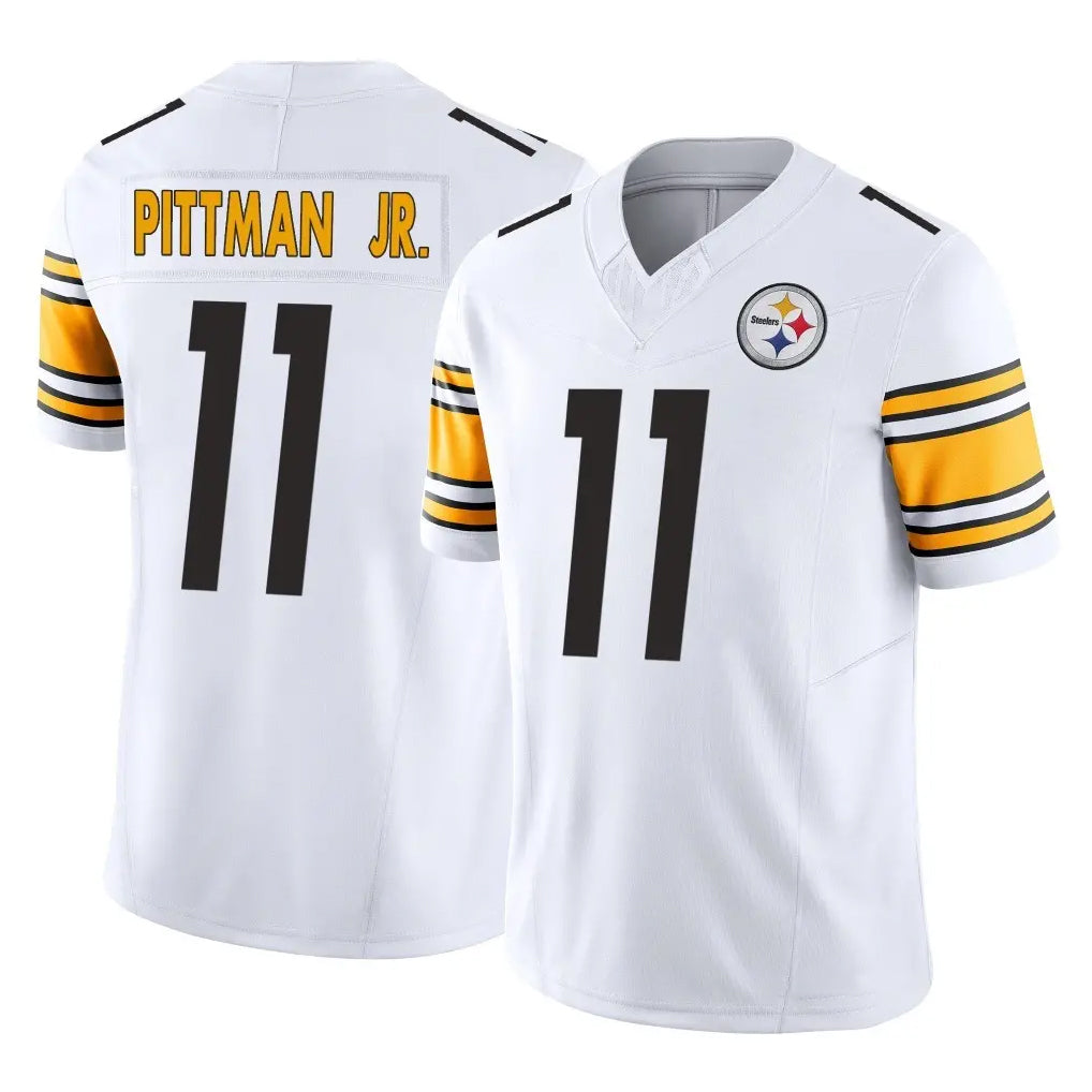 Rebec P.Steelers #11 Michael Pittman Jr. Player White Limited Vapor F.U.S.E. Home Game Stitched Jerseys