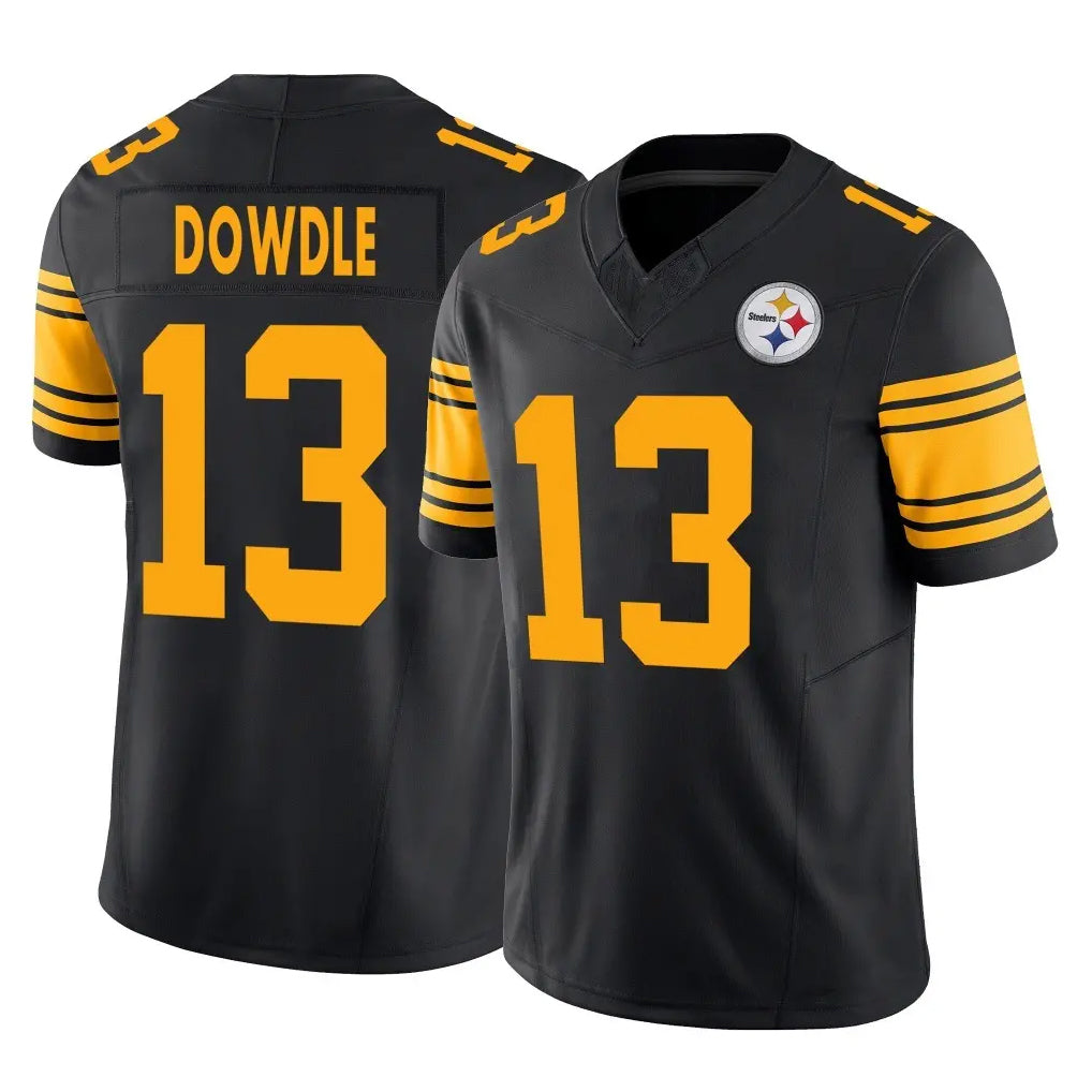 Rebec P.Steelers #13 Rico Dowdle Player Black Limited 2nd Alternate Vapor F.U.S.E. Home Game Stitched Jerseys