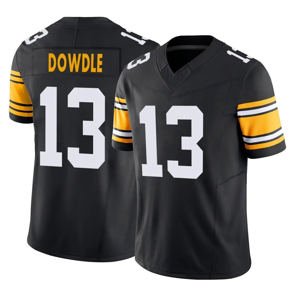 Rebec P.Steelers #13 Rico Dowdle Player Black Limited Alternate Vapor F.U.S.E. Home Game Stitched Jerseys