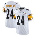 Rebec P.Steelers #24 Joey Porter Jr. Player White Limited Vapor Untouchable Home Game Stitched Jerseys