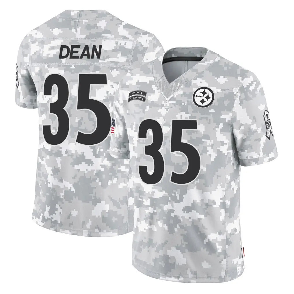 Rebec P.Steelers #35 Jamel Dean Player Arctic Camo Limited Salute To Service Home Game Stitched Jerseys