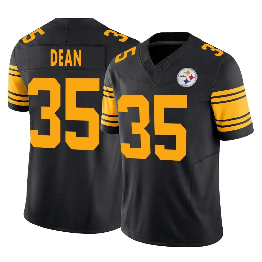 Rebec P.Steelers #35 Jamel Dean Player Black Limited 2nd Alternate Vapor F.U.S.E. Home Game Stitched Jerseys