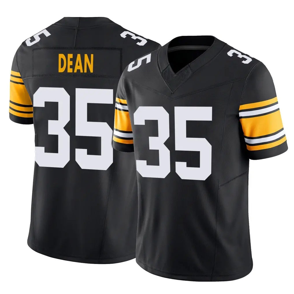 Rebec P.Steelers #35 Jamel Dean Player Black Limited Alternate Vapor F.U.S.E. Home Game Stitched Jerseys