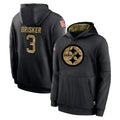 Rebec P.Steelers #3 Jaquan Brisker Player Black Salute to Service Hoodies Limited Game Stitched Jerseys