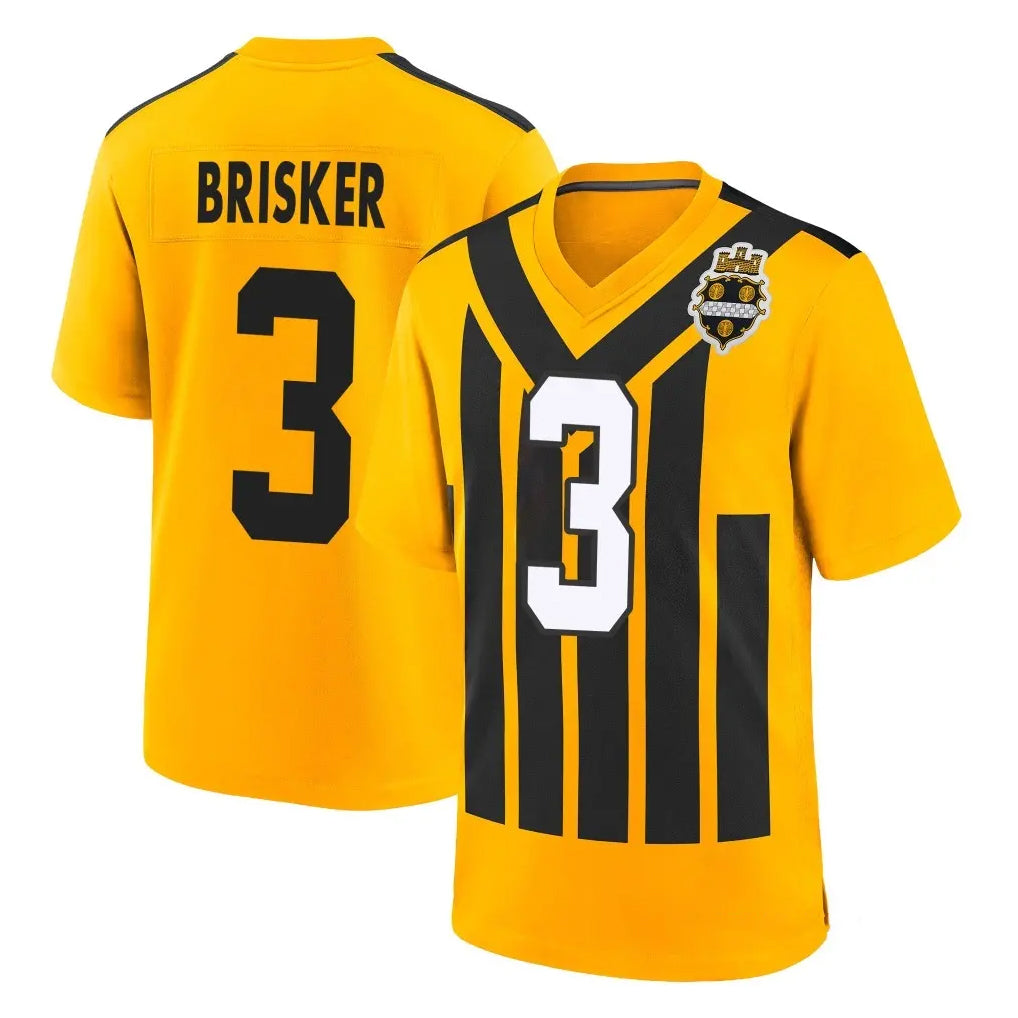 Rebec P.Steelers #3 Jaquan Brisker Player Gold Limited 1933 Throwback Home Game Stitched Jerseys