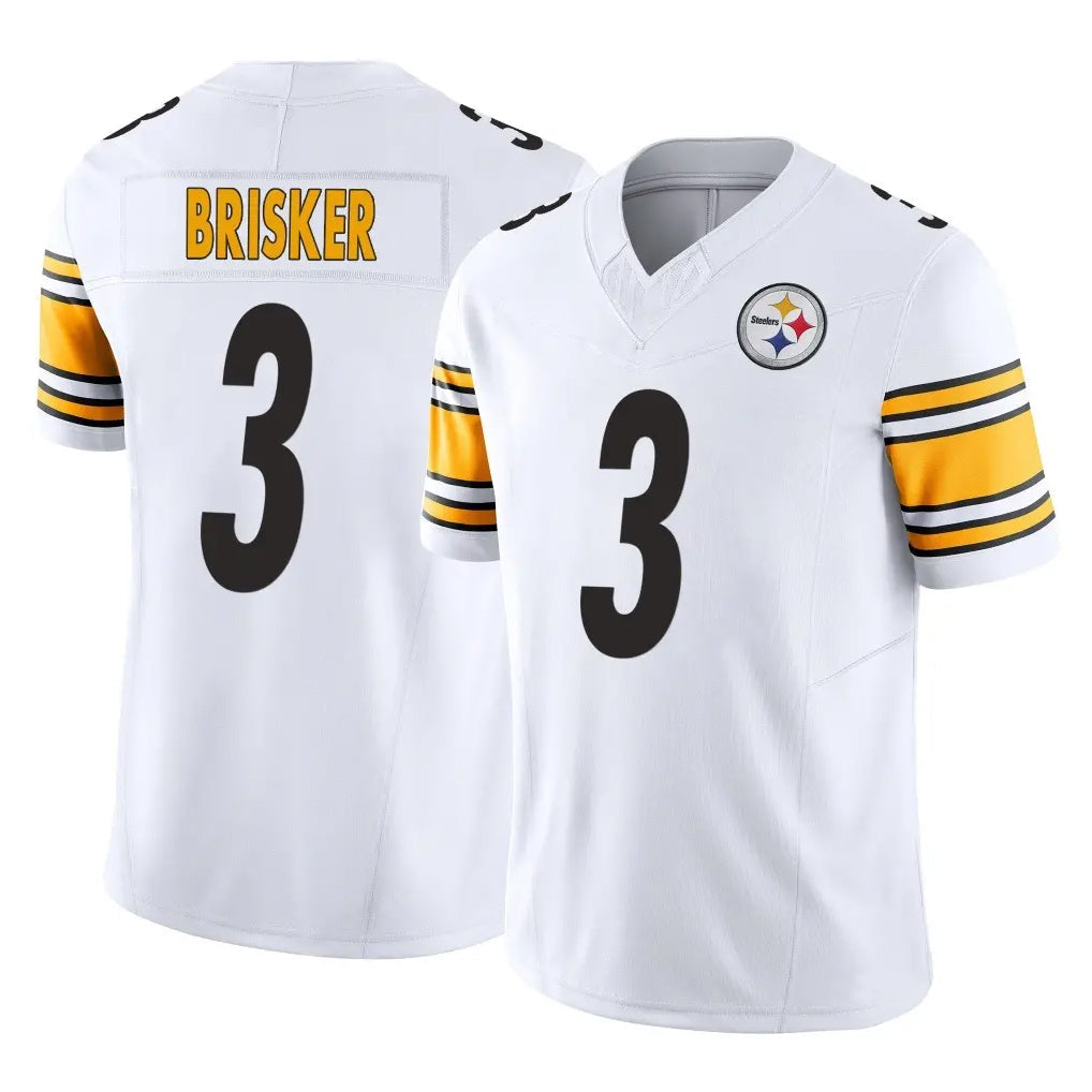 Rebec P.Steelers #3 Jaquan Brisker Player White Limited Vapor F.U.S.E. Home Game Stitched Jerseys