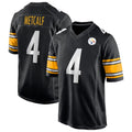 Rebec P.Steelers #4 DK Metcalf Player Black Home Game Stitched Jerseys