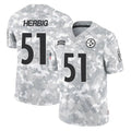 Rebec P.Steelers #51 Nick Herbig Player Arctic Camo Limited Salute To Service Home Game Stitched Jerseys